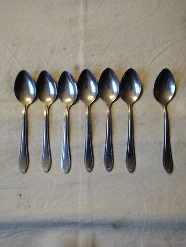 Ложки столовые, нержавейка, комплект 6 шт. ( + 1 шт. - в подарок ). См. описание.