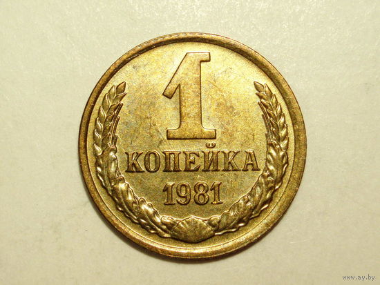 1 копейка 1981 UNC #A