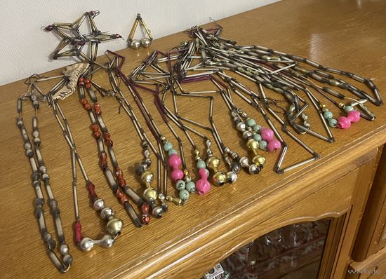 Ёлочная игрушка СССР !!! СТЕКЛЯРУС!!! БОЛЬШОЙ ЛОТ !!! С РУБЛЯ !!!