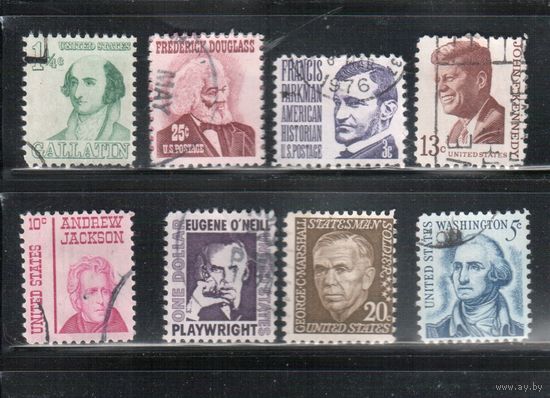 США-1967, (Мих. 915-) , гаш. ,  Стандарт, Личности(полная серия 1967 г)