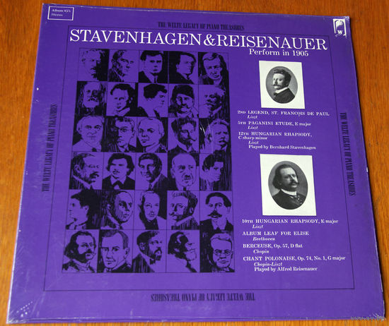 Stavenhagen & Reisenauer. Perform in 1905, LP 1968