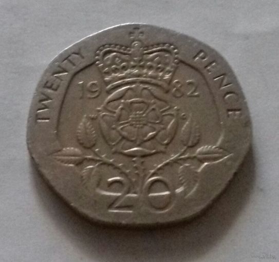 20 пенсов, Великобритания 1982 г.
