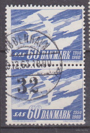 Авиация Самолеты 10-летие системы скандинавских авиалиний, SAS Дания 1961 год Лот 55 ПОЛНАЯ СЕРИЯ СЦЕПКА