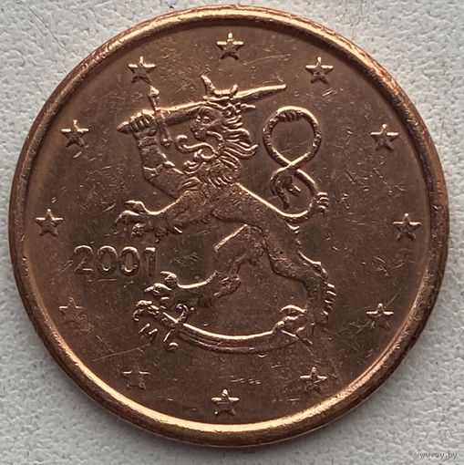 Финляндия 5 евроцентов 2001 г.