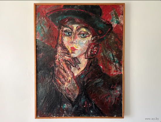 Большая картина маслом Наталья Черноголова 1997г 72х93см