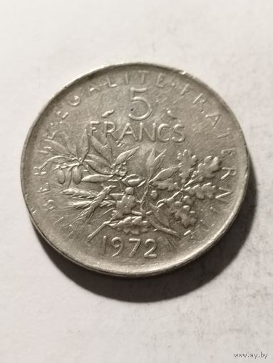Франция 5 франков 1972