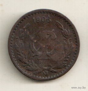 Мексика 1 сентаво 1906