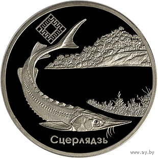 1 рубль 2007 - Стерлядь, Заказник "Днепро – Сожский