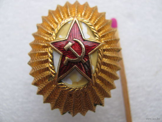 Кокарда. общевойсковая офицерская СССР. тяжёлая