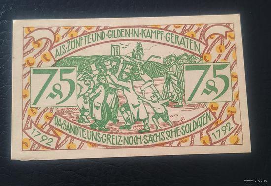 Нотгельд 75 пфеннигов