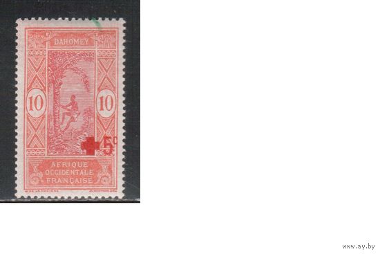 Дагомея-19175,(Мих.58)  * , Французские колонии, Стандарт,Красный Крест(одиночка)