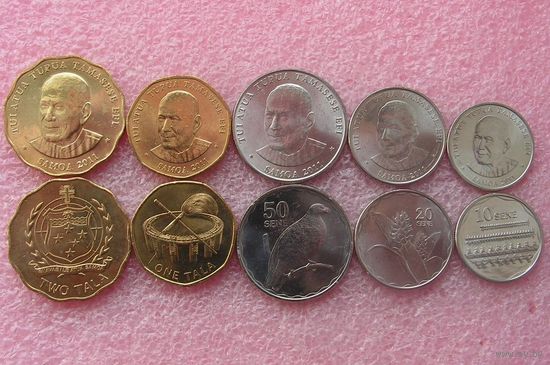 Самоа набор 5 монет 2011 UNC