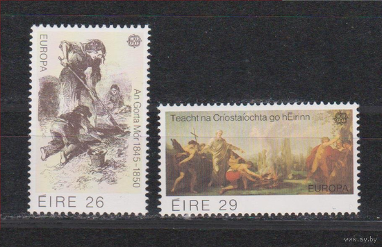 Ирландия 1982 (Ми-466-7) Европа-СЕПТ история живопись**\\АР