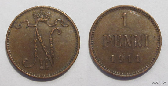 1 пенни 1911