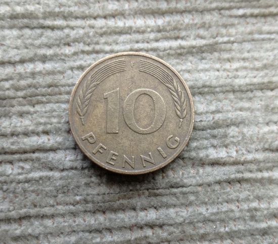 Werty71 Германия ФРГ 10 пфеннигов 1988 F