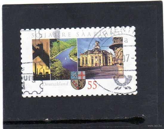 Германия. Ми-2581. 50-летие Федеративной Республики Саар. Герб. 2007.