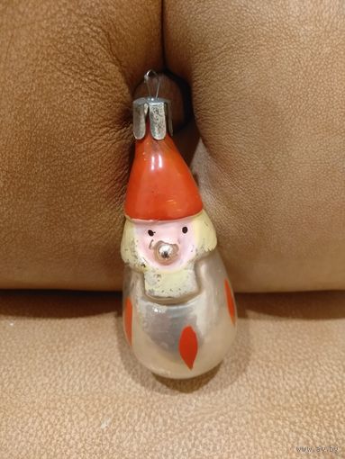 Ёлочная игрушка СССР клоун