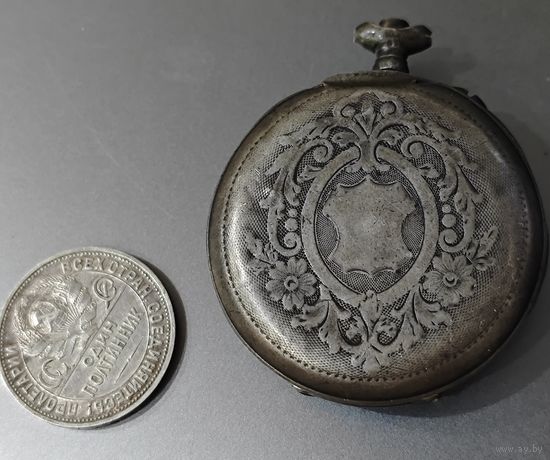 Корпус, антикварных часов. Серебро 84пр. 25 грамм. Brenet, 1843 года. В работу