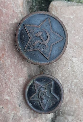 Пуговицы РККА  на гимнастерку обр.1935 г, в родном окрасе