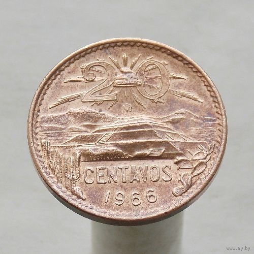 Мексика 20 сентаво 1966