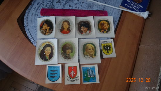 Наклейки 70 годов ГДР 11 шт