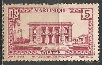 Мартиника. Императорский дворец. 1933г. Mi#129.