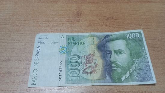 1000 песет 1992 года Испании **2835
