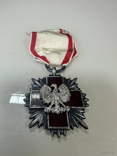 Редкая медаль Польша. Знак нагрудный много лота с рубля