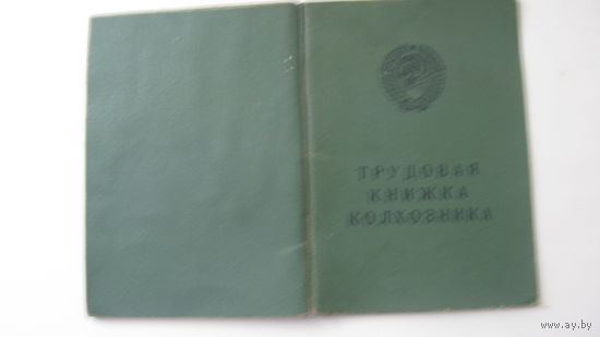 1981 г. Трудовая книжка колхозника