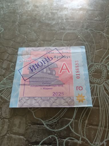 Проездной ( Жодино - Июнь 2025 год)