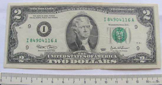 США 2 доллар 2003