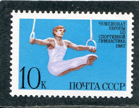 СССР 1987. Первенство Европы по гимнастике