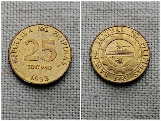 Филиппины 25  сентимо 1998