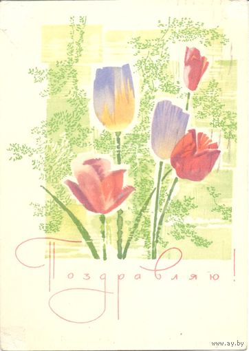 Подписанная открытка СССР. Чмаров. 1968