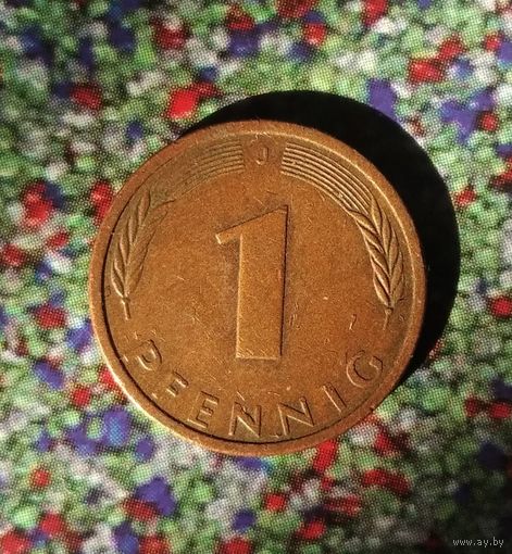 1 пфенниг 1990 года(J) Федеративная республика.