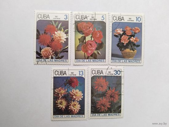 Куба  1987 5м цветы