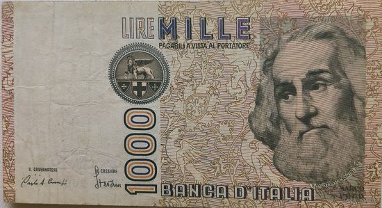 Италия 1000 Лир 1982 VF 507
