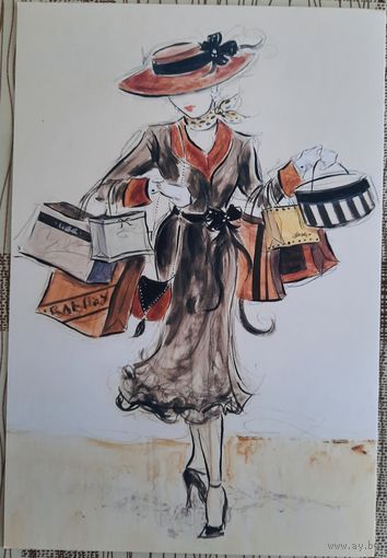 Сюжетная открытка. Карен Дюпре (Karen Dupre). Россия.