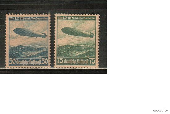 Германия-1936,(Мих.606-607)  *  , Дирижабли