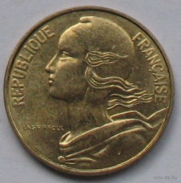 Франция 10 сантимов 1987