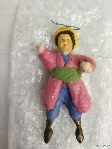 Ватная елочная игрушка