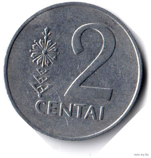 Литва. 2 цента. 1991 г.