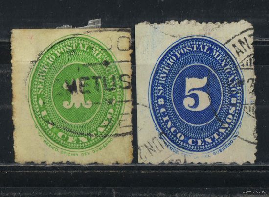 Мексика 2-я Респ 1890 Номинал Стандарт #163Е,167Е