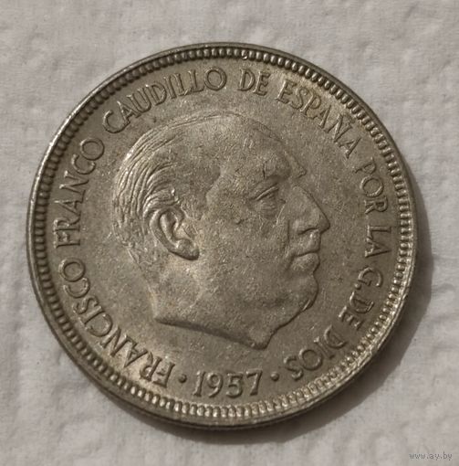 Испания 5 песет, 1957(62 внутри звезды (1962)) (1-7-93)