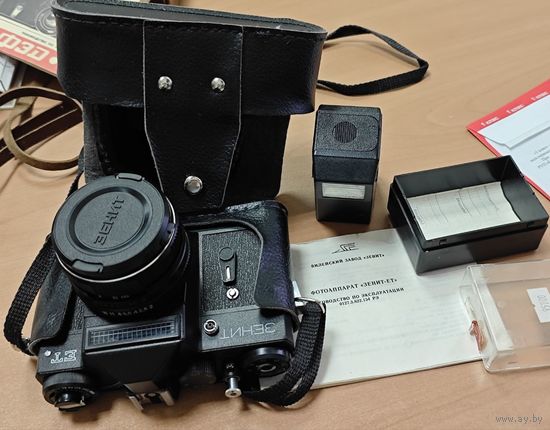 Зенит - ЕТ. Гелиос 44М-6. Вспышка. Отличное рабочее состояние