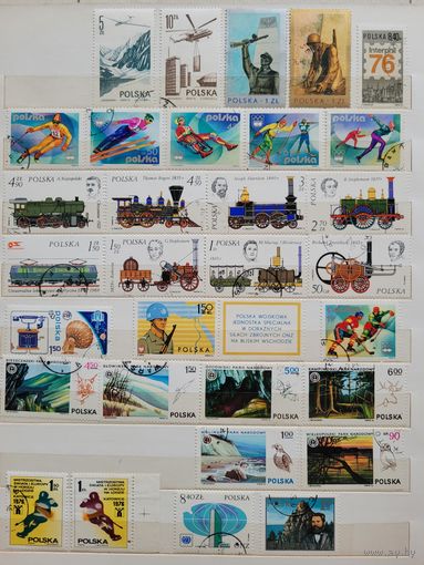 С 1 руб. Польша. Годовой набор марок за 1976 год