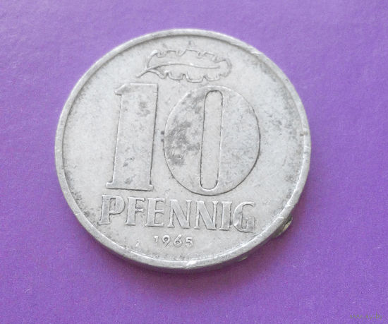 10 пфеннигов 1965 ГДР #07