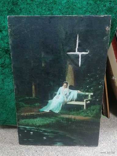 Живопись маслом на холсте, торги с Рубля