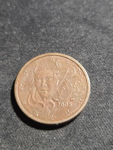Франция 2 евроцента 2005