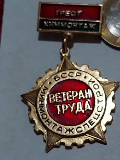 Значок " Ветеран труда "